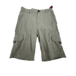 Wrangler Boys Beige Flat Front Cargo Shorts Youth Size 12 Regular